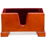 4/4 Cello Base Stand – Sturdy with Soft Lining, Reddish-Brown