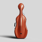 Negri Vulcano High-Density Carbon Fiber Cello Case - Lamborghini Orange
