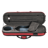 Red Luxury Sturdy Large Space Violin Case CT20