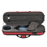 Red Luxury Sturdy Large Space Violin Case CT20
