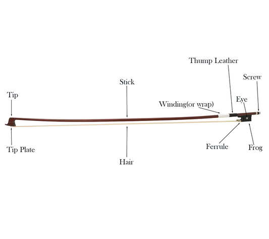 Violin bow structure diagram