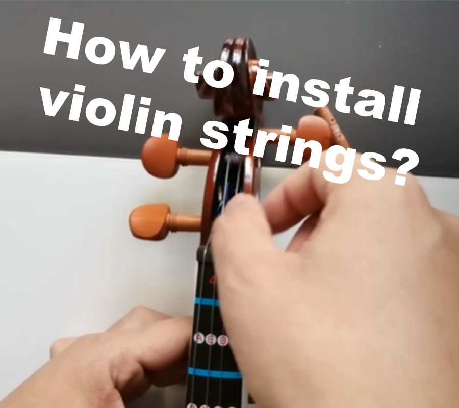 How to install violin strings?