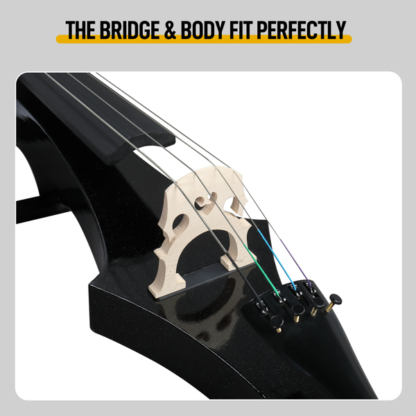 4/4 Electric Cello, Z-Style – Premium Black Piano Finish