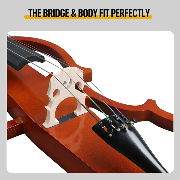 4/4 Classic Electric Cello – Luxurious Natural Wood Finish