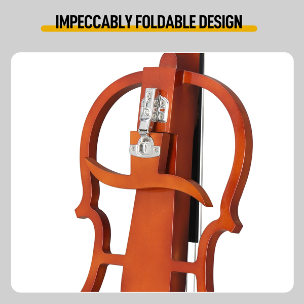4/4 Classic Electric Cello – Luxurious Natural Wood Finish