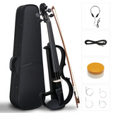 4/4 Entry-Level Black Electric Violin Set