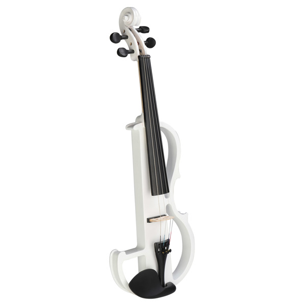 4/4 Entry-Level White Electric Violin Set