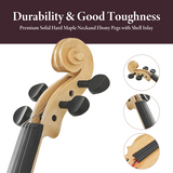 Full-Size Phoenix Carved Violin Outfit for Beginners & Artistic Performances-4