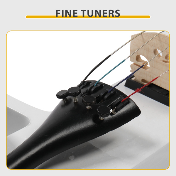 4/4 Entry-Level White Electric Violin Set