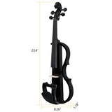4/4 Entry-Level Black Electric Violin Set