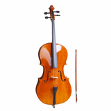 4/4 Entry-Level Cello – Natural Wood Clear Finish
