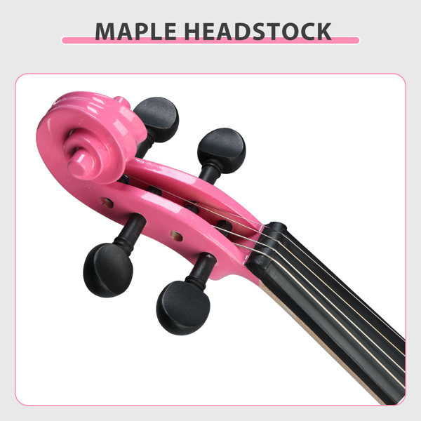 4/4 Entry-Level Pink Electric Violin Set