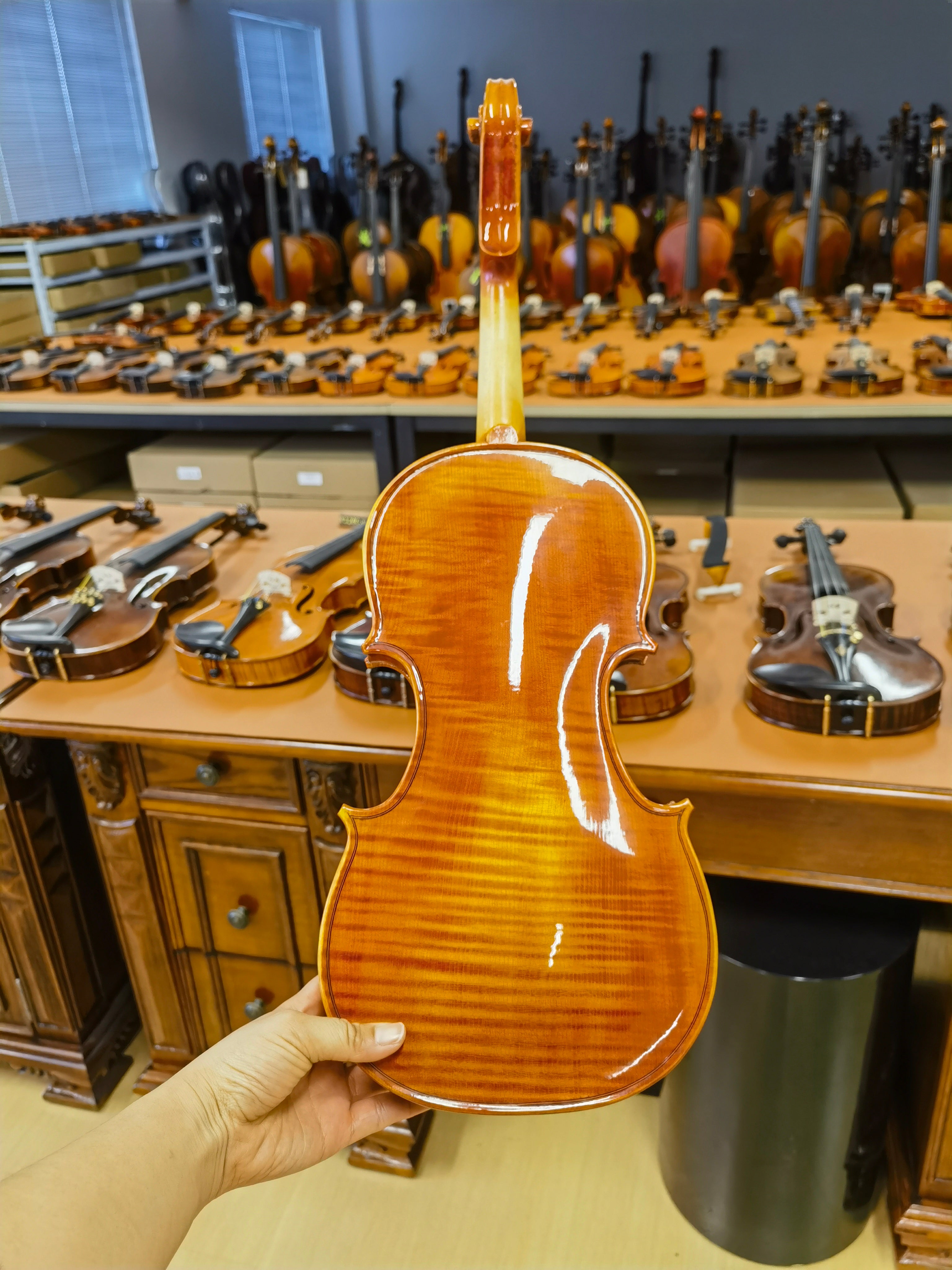 Luxury Full-Size(4/4) Beginner Violin Outfit for Adult&Student Q042