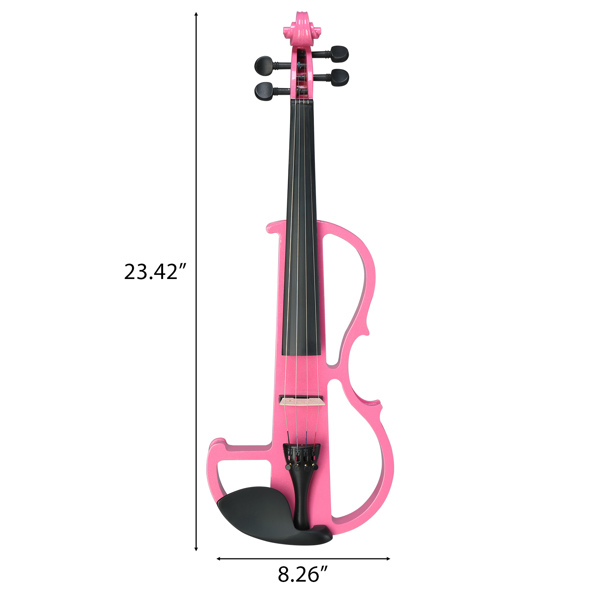4/4 Entry-Level Pink Electric Violin Set