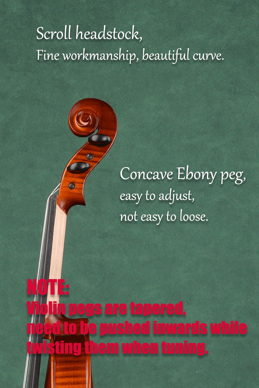 Academic Grade Q033 Violin Set for Beginners & Young Musicians