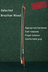 French Style Double Bass Bow B1174 - Snake Wood Frog 2