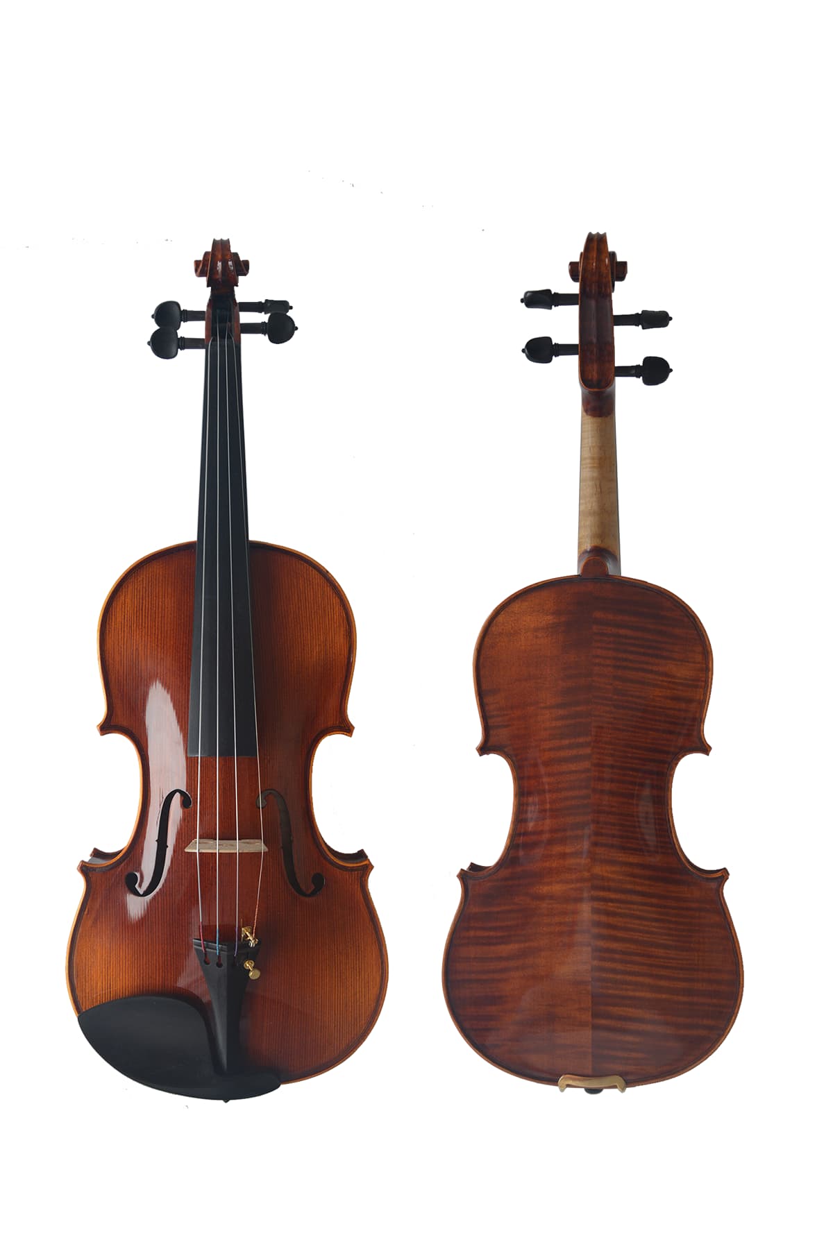 Advanced Flamed Maple Beginner Violin Outfit L019
