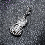 Beautiful Gift Creative Violin Brooch V4-4