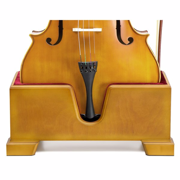 4/4 Cello Base Stand – Sturdy with Soft Lining, Natural Color