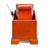 4/4 Cello Base Stand – Sturdy with Soft Lining, Reddish-Brown