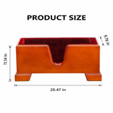 4/4 Cello Base Stand – Sturdy with Soft Lining, Reddish-Brown