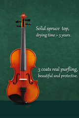 Glossy Finish Beginners Violin Set L005-2