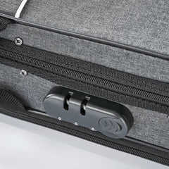 Gray Luxury Sturdy Large Space Violin Case CT19