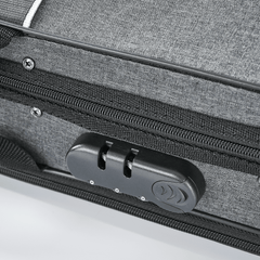 Grey Luxury Sturdy Large Space Violin Case CT19