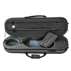 Grey Luxury Sturdy Large Space Violin Case CT19