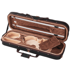 Light Oblong Violin Case CT11 Golden Button