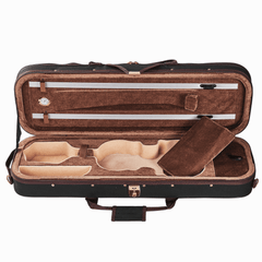 Light Oblong Violin Case CT11 Golden Button