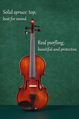 Matte Beginner Violin Set – Full Starter Kit Value | Fiddlover