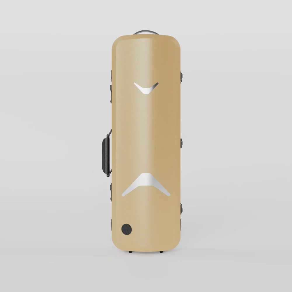 Negri Quantum Oblong Violin Case - Golden Sand&Black