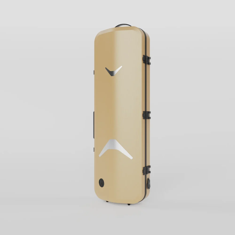 Negri Quantum Oblong Violin Case - Golden Sand&Black