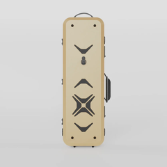 Negri Quantum Oblong Violin Case - Golden Sand&Black