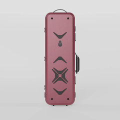 Negri Quantum Oblong Violin Case - Imperial Red&Black