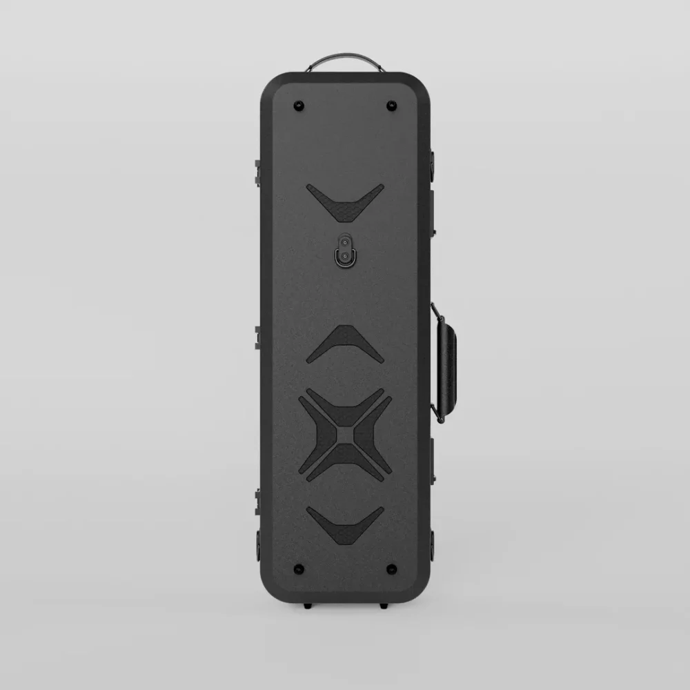 Negri Quantum Oblong Violin Case - Onyx Black&Black