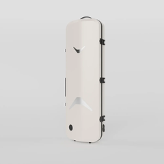 Negri Quantum Oblong Violin Case - Radiant Ivory&Black