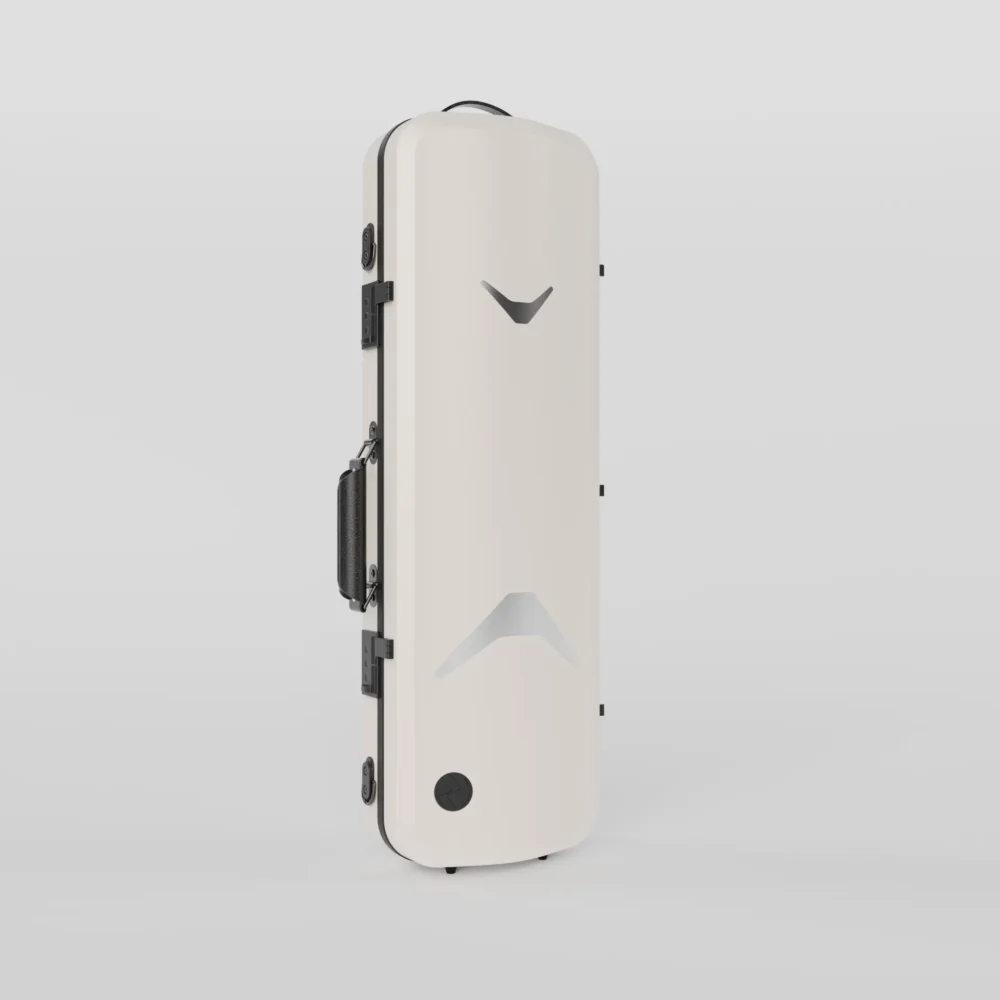 Negri Quantum Oblong Violin Case - Radiant Ivory&Black