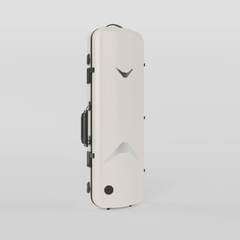 Negri Quantum Oblong Violin Case - Radiant Ivory&Black