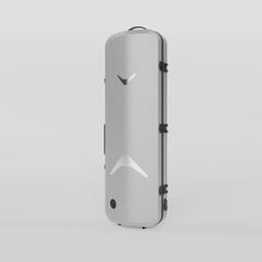 Negri Quantum Oblong Violin Case - Stone Grey/Black