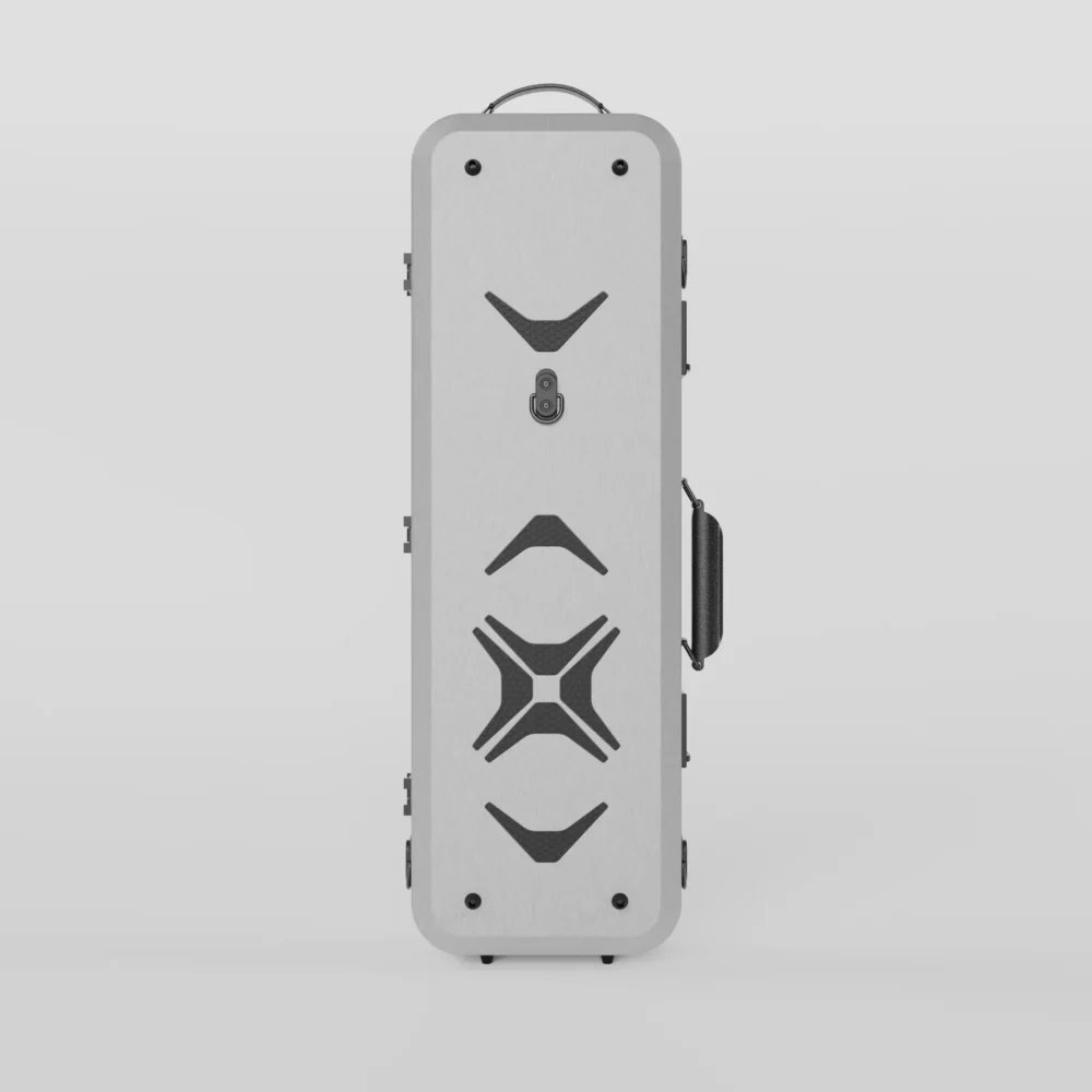 Negri Quantum Oblong Violin Case - Stone Grey/Black