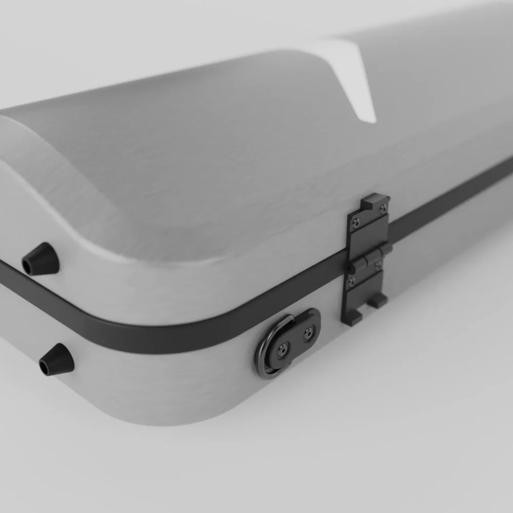 Negri Quantum Oblong Violin Case - Stone Grey/Black