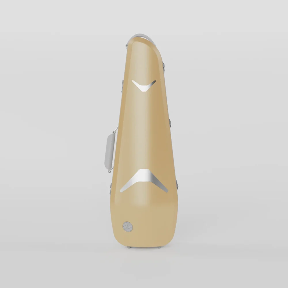 Negri Quantum Triangular Violin Case Golden Sand&Grey