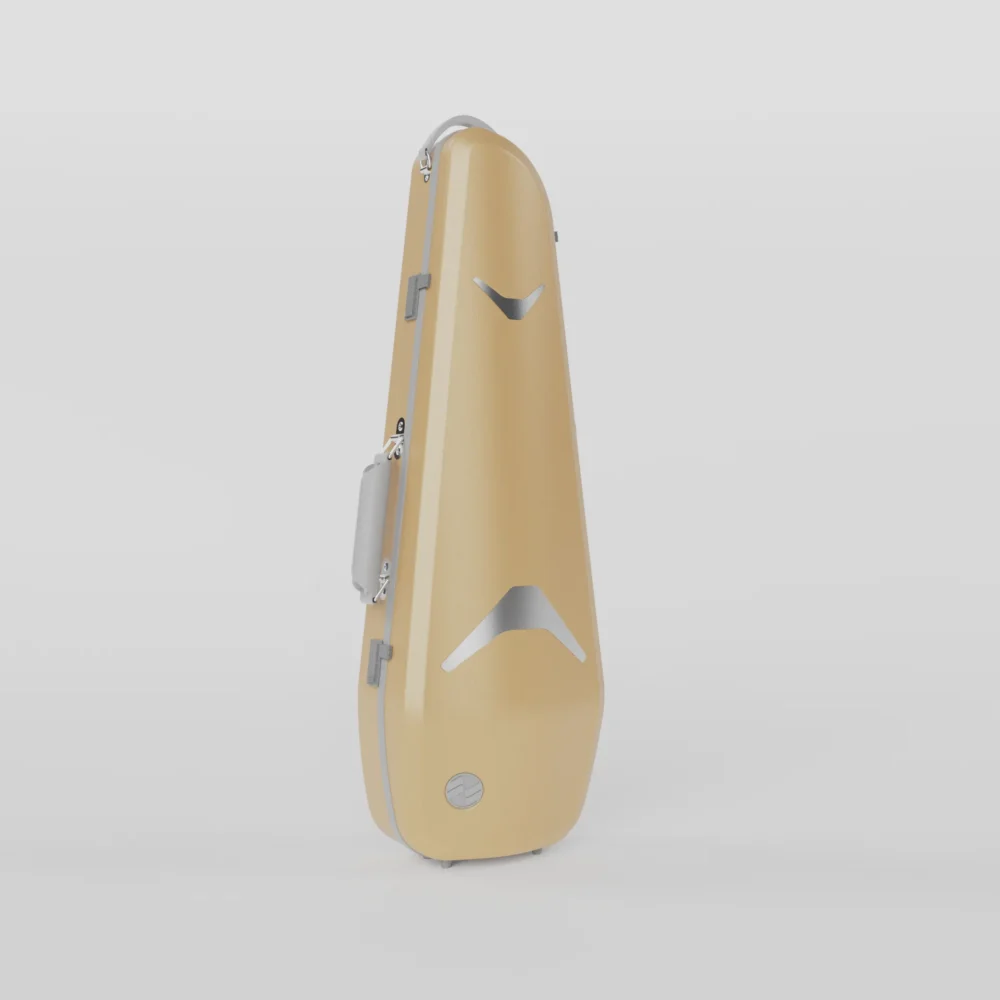Negri Quantum Triangular Violin Case Golden Sand&Grey