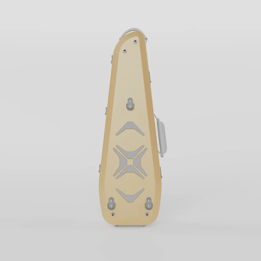 Negri Quantum Triangular Violin Case Golden Sand&Grey