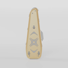 Negri Quantum Triangular Violin Case Golden Sand&Grey