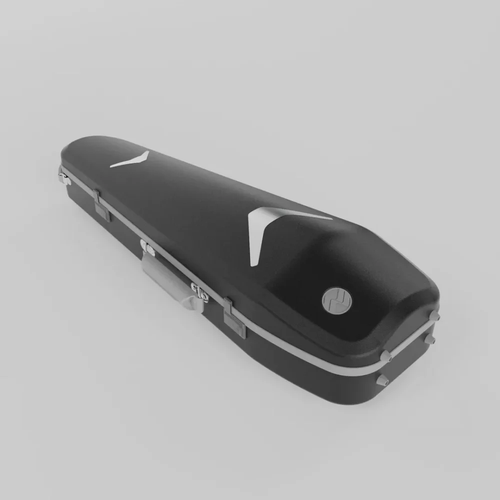Negri Quantum Triangular Violin Case Onyx Black/Grey