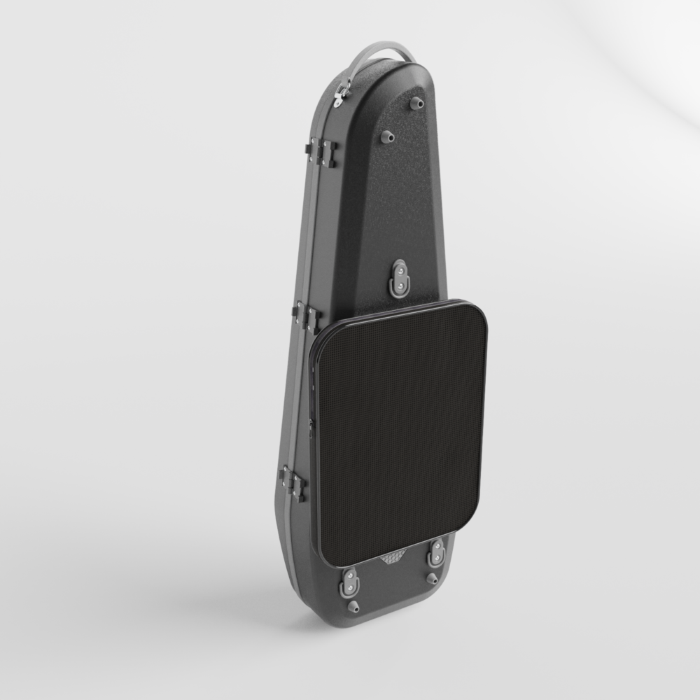 Negri Quantum Triangular Violin Case Onyx Black/Grey