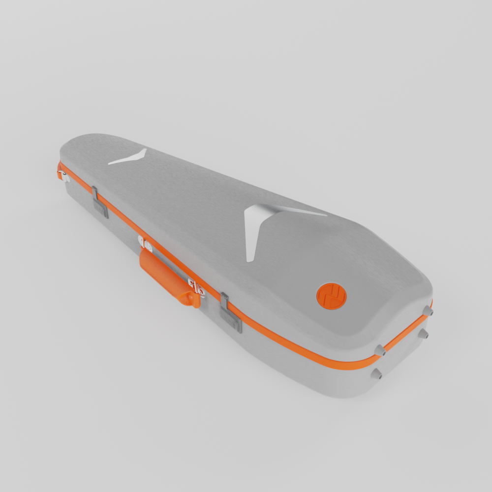 Negri Quantum Triangular Violin Case – Stone Grey